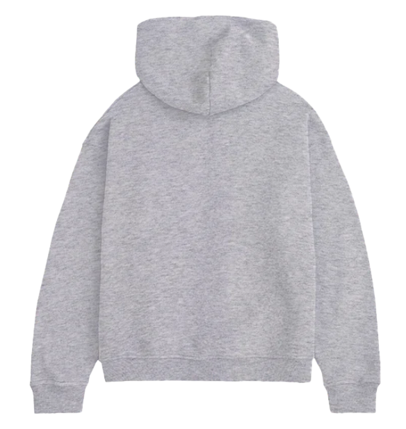 Black Tag Oversized Hoodie Grau