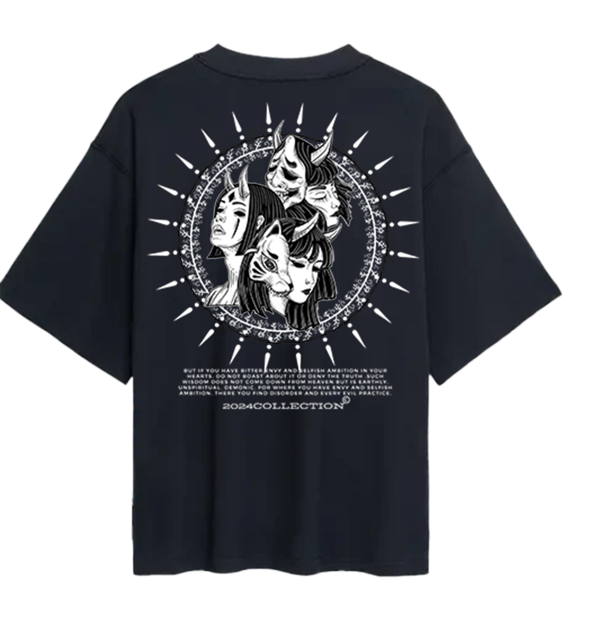 Demon Oversized Tee Black