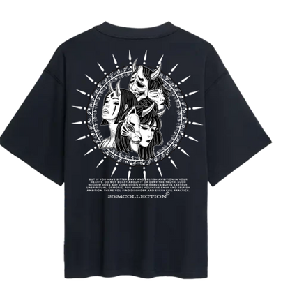 Demon Oversized Tee Black