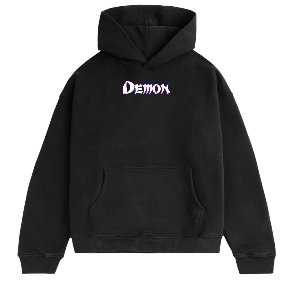 Demon Oversized Hoodie Black