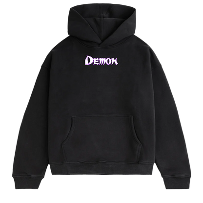 Demon Oversized Hoodie Black