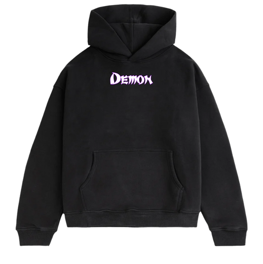 Demon Oversized Hoodie Black
