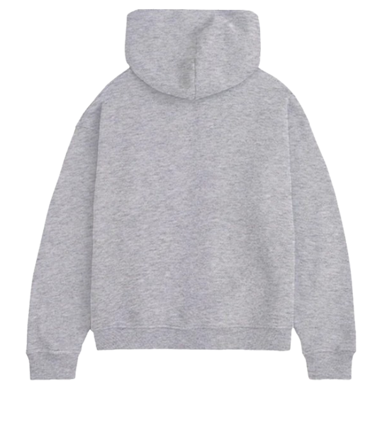 Ascent Angel Logo Stick Oversized Hoodie Grau