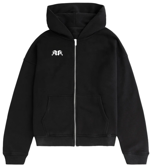 Angel Oversized Zipper Black