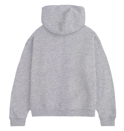 Black Tag Oversized Hoodie Grau