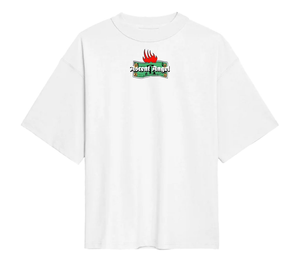 Burn Money Oversized Tee White