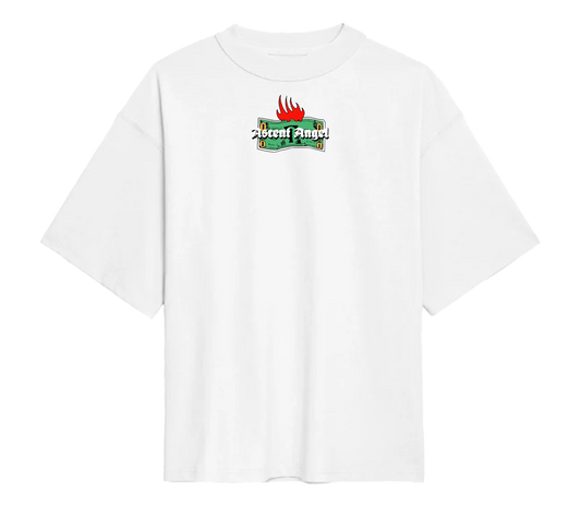 Burn Money Oversized Tee White
