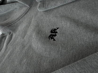 Ascent Angel Logo Stick Oversized Hoodie Grau