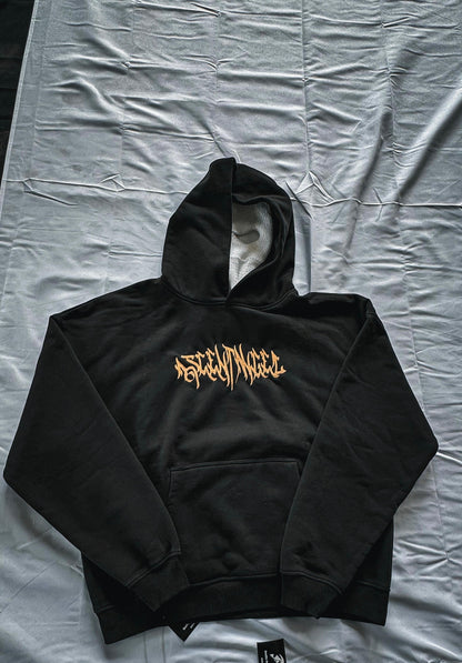Golden Tag Oversized Hoodie Schwarz