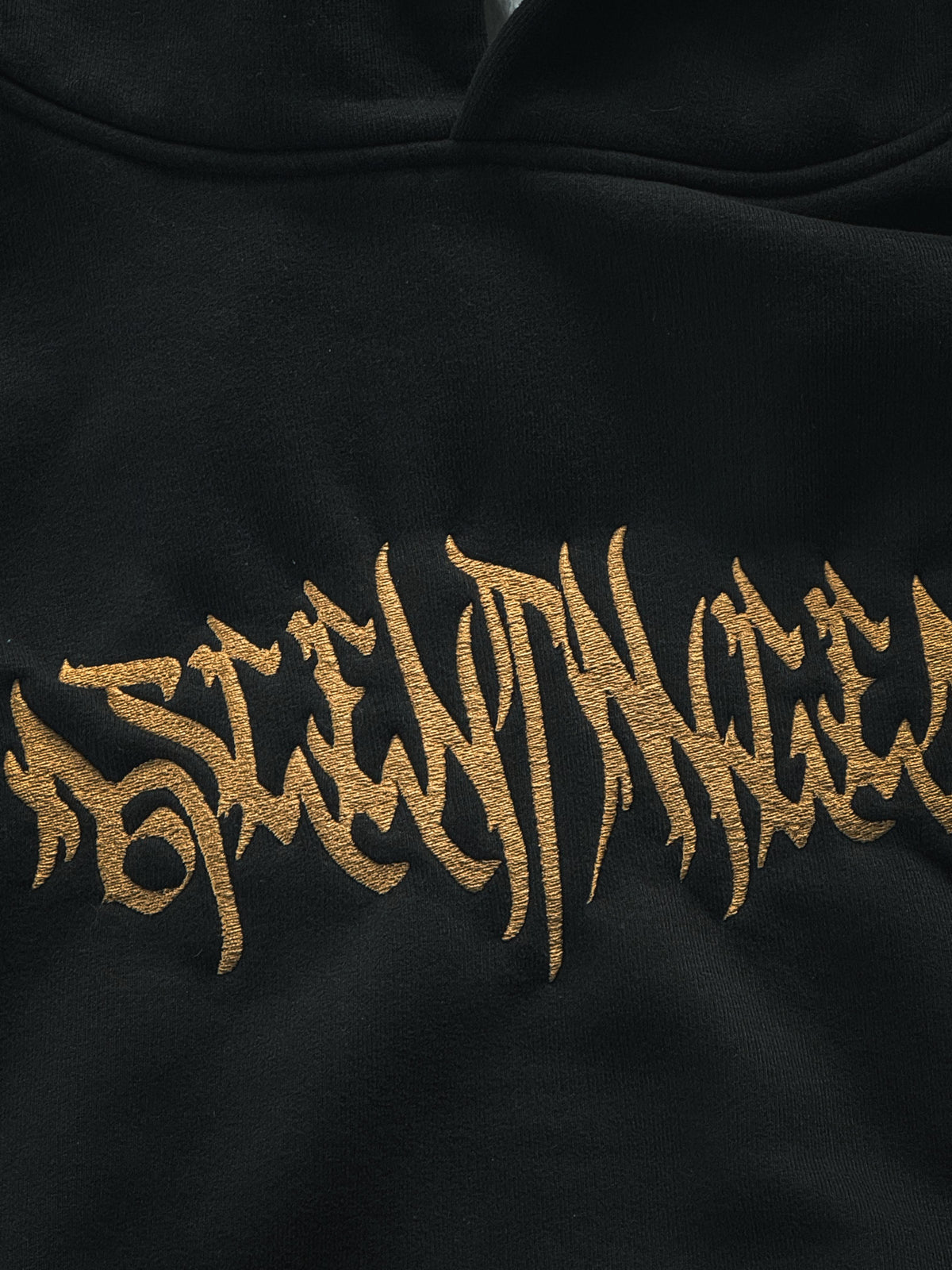 Golden Tag Oversized Hoodie Schwarz