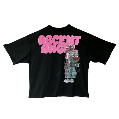Bubblegum Oversized Tee Schwarz