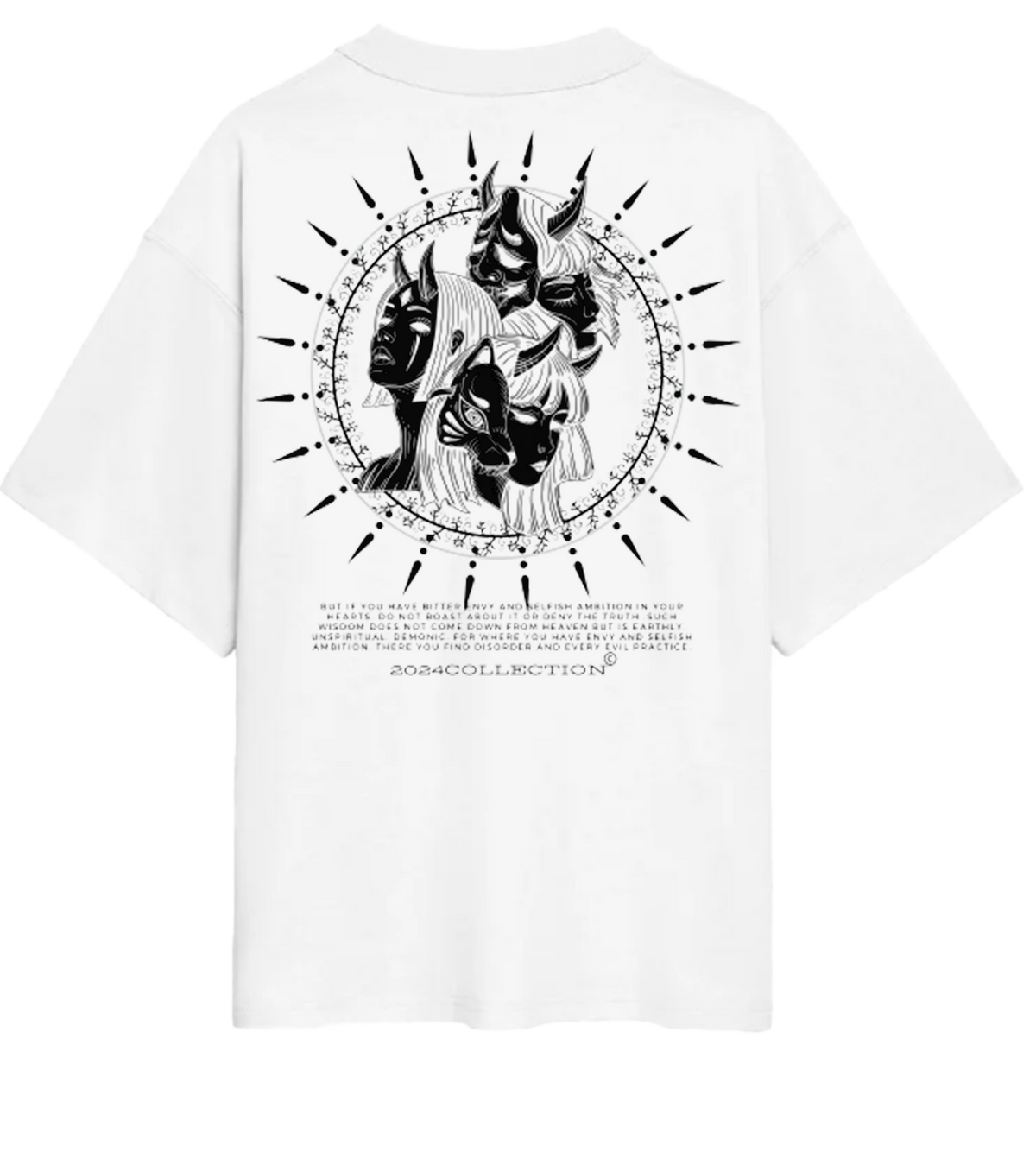 Demon Oversized Tee Weiß