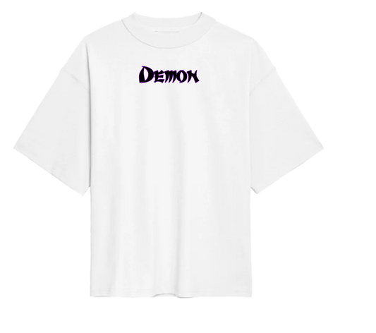 Demon Oversized Tee Weiß