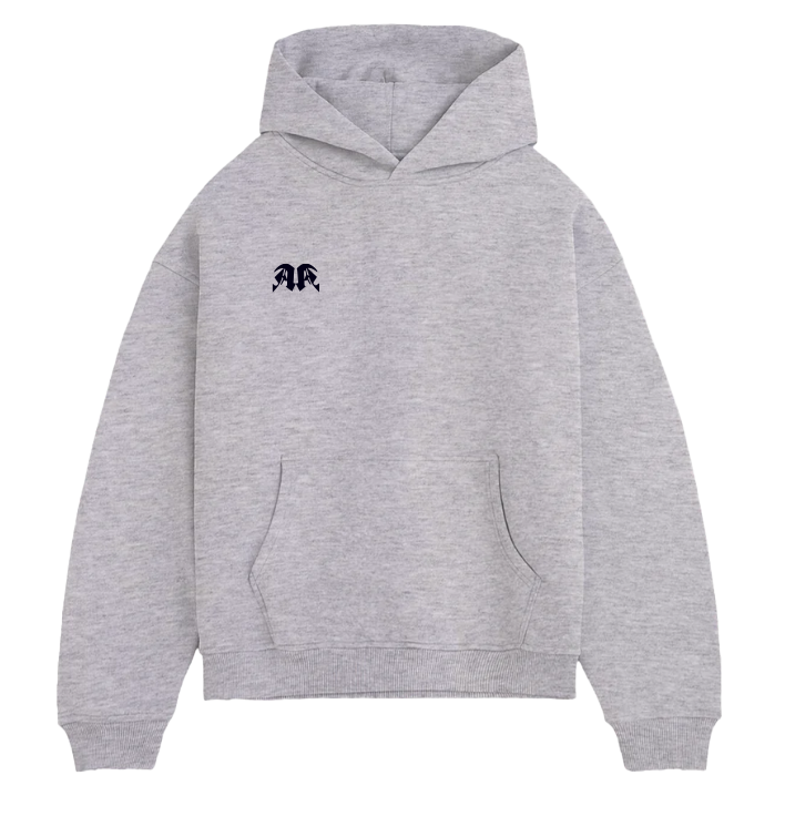 Ascent Angel Logo Stick Oversized Hoodie Grau