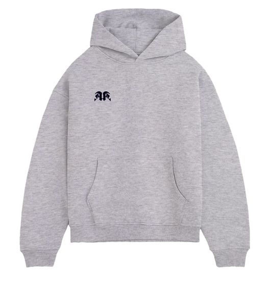 Ascent Angel Logo Stick Oversized Hoodie Grau