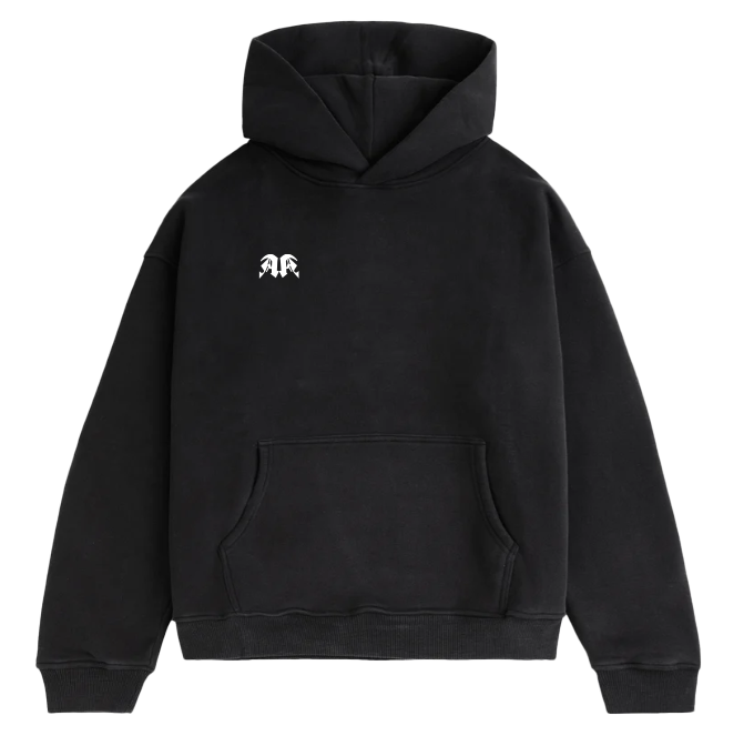 Ascent Angel Stick Logo Oversized Hoodie Schwarz