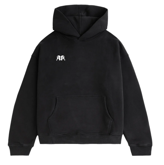 Ascent Angel Stick Logo Oversized Hoodie Schwarz